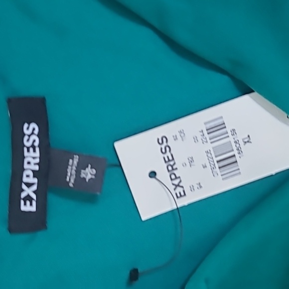 Express  High Rise Green Jumpsuit Size XL/TG - Picture 2 of 9